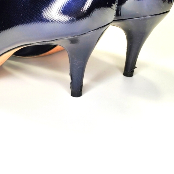 Antonio Melani Fallon Shoes Black Leather Heels Size 10 - Picture 12 of 14